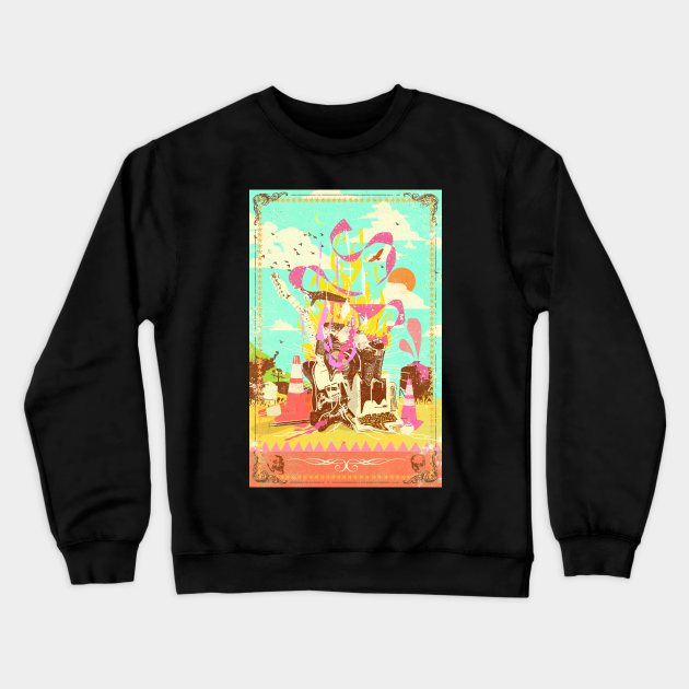 MELTED TOOLS Crewneck Sweatshirt by Showdeer